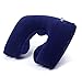 Produktbild yuhemii blau marineblau U-Form aufblasbar Reise Flug Kissen Hals Sitzkissen Air Compact