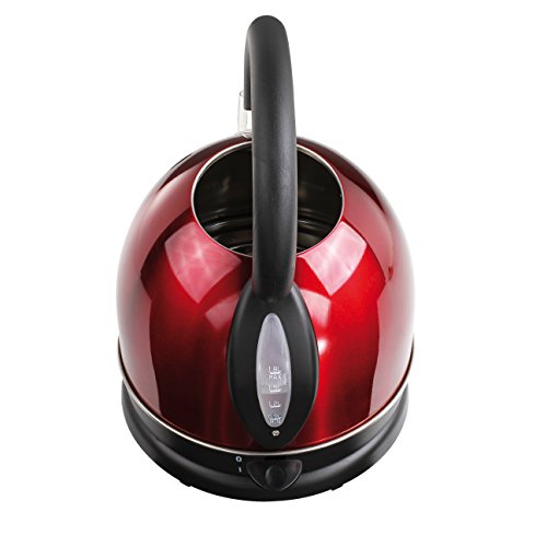 Domoclip DOD111R Retro Wasserkocher, kabellos, Rot - 2