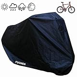 Universal Black Bicycle Covers 190T Nylon Waterproof Portable Lightweight for Outside Indoor Storage 1 Bikes FUCNEN Heavy Duty Bike Covers Anti Dust Rain Snow Wind UV Protection for Mountain Road Bike