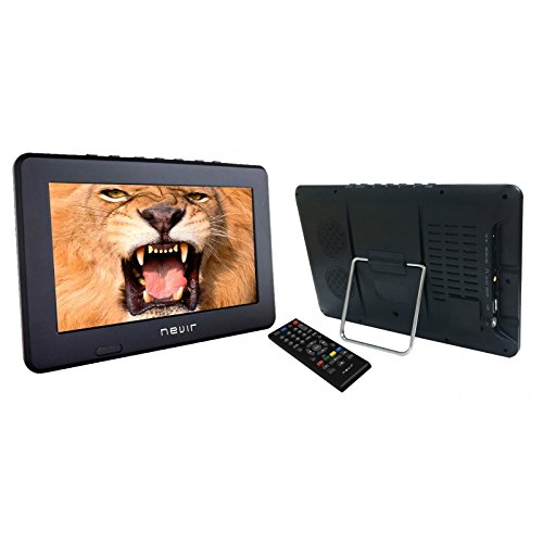 Nevir 37 NVR-7301-TDT210P - TV portátil con TDT 10.1', Negro