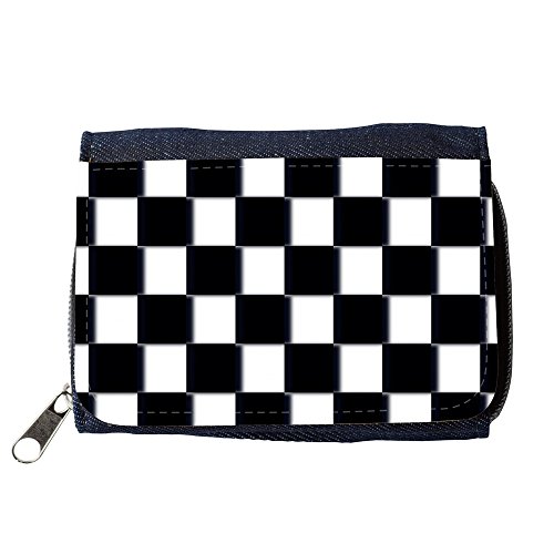 Preisvergleich Produktbild Portemonnaie Geldbörse Brieftasche / / M00154821 Schachbrett-Design Hintergrund / / Purse Wallet