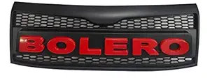 CAR SAAZ Red Alpha Letter Front Grill Compatible with Bolero Type 4(2020- Present)