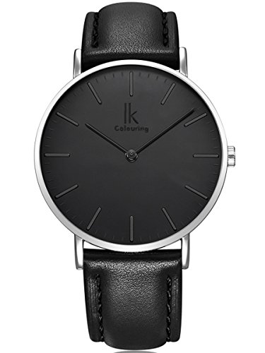 Alienwork IK Quarz Armbanduhr elegant Quarzuhr Uhr modisch Zeitloses Design klassisch schwarz Leder 98469G-01 Alienwork IK Quarz Armbanduhr elegant Quarzuhr Uhr modisch Zeitloses Design klassisch schwarz Leder 98469G-01