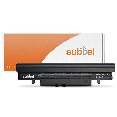 subtel® Akku für Samsung N145 Plus / NP-N145 Samsung N150 Plus NP-N150 Samsung NP-NC10 Plus (Intel ATOM N450, Intel ATOM N455) 4400mAh Ersatzakku Austausch Batterie AA-PB2VC6 AA-PL2VC6
