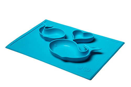 Smith’s Happy Mat – Silikon Platzdeckchen + Teller aus einem Stück + GRATIS Smith’s Raupe Silikon Löffel (EVP: €4,68) - 2