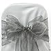 Produktbild 1, 50, 100, 120 und 150 x 17 cm breit 280 cm lang – Organza Schärpen Stuhlhusse Bögen Volleres für Hochzeit Geburtstag Party Events 34 Farben von Hochzeit Decor, Textil, silber, 100 Stück