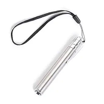 Finate Aluminum Alloy Mini Portable Pen Light Torch penlight for Camping, Doctors Dentist, Travelling LED Flashlight Pocket Medical Torch Light with Convex CREE Led