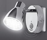 LED Nachtlicht mit Automatikfunktion direkt 230V mit Bewegungssensor Trango TG2635-018 (Chrom) - 3
