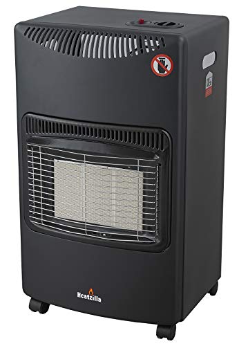 Heatzilla Poêle Portable Compatible avec gaz Butane, Noir