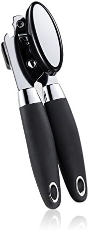 GREENKI 2 in 1 Can Opener and Bottle Opener Stainless Steel Manual Can Opener Tin Opener with Blade Cap and Magic Magnets (Type 1)