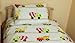 CONSTRUCTION/DIGGER STRIPE COT BED/JUNIOR DUVET SET/DUVET COVER AND PILLOWCASE