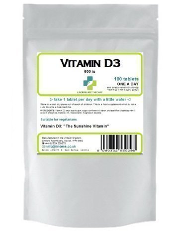 Preisvergleich Produktbild Vitamin D-3 600IU (300% RDA) 100 Tabletten