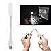 Heartly Usb Led Light Flexible Lamp 5V 1.2W Ultra Bright 180 Degree Adjustable Portable For Powerbank Pc Laptop Notebook Computer Keyboard External Battery - Back White RS.129.00
