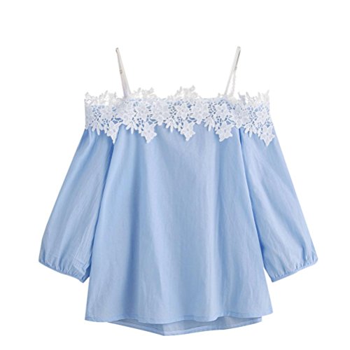Weste Tops Frauen, lmmvp Spitzen Off Schulter Tank Tops T-Shirt Bluse