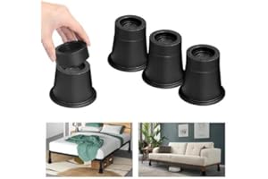 BestYiJo 8Pcs Bed Risers,Heavy Duty 2 inch Furniture Risers,Premium Adjustable Furniture Risers, Space Saving,Bed Riser,Table Riser,Chair or Sofa Riser (3 inch)