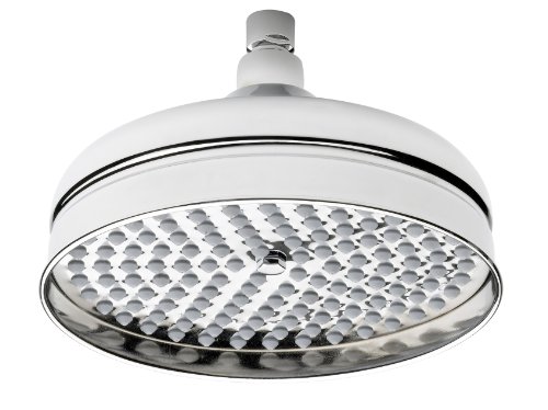 Großer Duschkopf Kopfbrause Regenbrause aus Metall Chrom 25cm