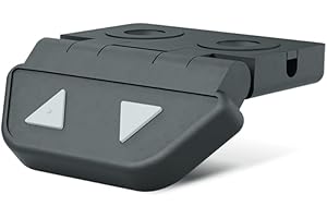 KUEKOM Linak Desk Panel DPAK06 | Ergonomische Steuerung für höhenverstellbare Schreibtische | Anthrazitgraues Bedienelement mit Auf/Ab-Tasten | Einfache Montage | Langlebig und kompatibel mit Hubsystemen