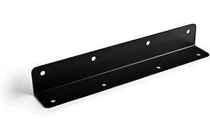 INDOOR OUTDOORS 1 x SleeperFit 2-Tier Heavy Duty 90 Degree Corner Bracket - Timber Railway Sleeper Bracket for Connecting Planters, Garden Pathway, Driveway and Raised Bed - Black