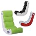 Produktbild WOHNLING ® Soundchair WOBBLE in Weiß Lime | Musiksessel mit eingebauten Lautsprechern | Multimediasessel für Gamer | Musiksessel 2.1 Soundsystem - Subwoofer | Music Gaming Rocker Racing Chair