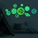 Price comparison product image TAOtTAO 10pcs Waterproof Planets Stars Wall Stickers Kids Glow in The Dark Decorative Decals