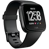 Fitbit Versa Health and Fitness Smartwatch, Onesize (Black) (Unisex)