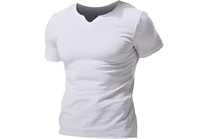7POWER Men's Mesh Athletic Tee Shirts with Split V Neck for Gym Workout Bodybuilding