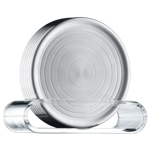 WMF Gläserteller-Set 6-teilig Loft Cromargan Edelstahl mattiert