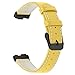 Produktbild TianranRT Ersatz Luxus Leder Watch Band Handgelenk Gurt für Fitbit Inspire/Inspire HR (Gelb)