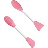 Spazzola per Maschera in Silicone, 2Pcs Pennello per Maschera 2 in 1, Spazzole in Siliconeo, Spazzola per Maschera a Doppia P