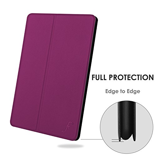Forefront Cases® Neue Leder Hülle / Tasche / Case / Cover für Sony Xperia Z4 Tablet-PC (25,6 cm 10,1 zoll) SGP771 (Juni 2015) – Rundum-Geräteschutz und intelligente Auto-Sleep-Wake-Funktion mit 3-JAHRES-GARANTIE VON FOREFRONT CASES – inkl. Eingabestift und Displayschutz - 5