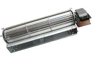 Easyricambi Ventilador tangencial EMMEVI FERGAS 113908 para estufas de pellets. Largo 390mm Boquilla 304x40