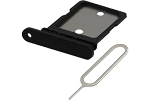 MMOBIEL SIM Kartenhalter Kompatibel mit Google Pixel 4a / 4a 5G 2020 - SIM Card Tray Schlitten - Inkl. Gummidichtung und SIM Pin - Schwarz