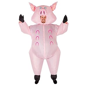 Disfraz hinchable Cerdito Bodysocks® Inflable