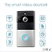 Produktbild HUIJIN1 Drahtlose Video Doorbell, WiFi Smart Doorbell 720P HD Kamera mit Real-Time 2-Way Talk, Night Vision, PIR Motion Detection und App Remote Control für iOS und Android