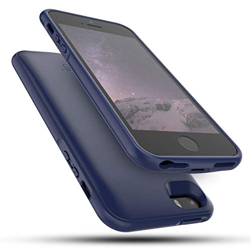 ENNOTEK - Custodia Caricabatterie per iPhone SE/5S/5, Sottile, 4000 mAh, Batteria Integrata per iPhone 5/5S/SE, Colore: Blu