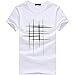 Produktbild DAY.LIN T Shirts Männer Herren Männer Druck Tees Shirt Kurzarm T Shirt Bluse Herrenmode Print T-Shirt (Weiß 2, EUL/XL)