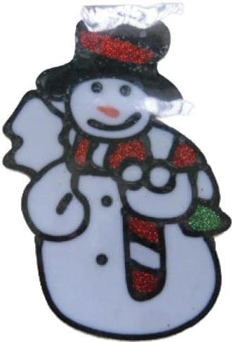 3 pack SNOWMAN 80X120MM GEL CLING WINDOW STICKER CHRISTMAS DECORATION