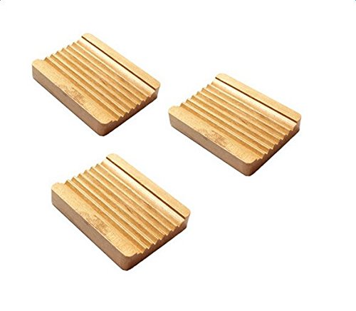 Dosige Drainieren Seifenhalter Natural Hölzerne Seifenschalen Creative Seifenschachtel Soapbox Seife Shelf Soap Rack Seifenkiste - 4