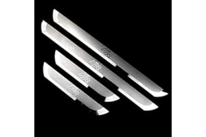 ENFILY - 4 listelli di protezione da esterni per auto, accessorio per la protezione da abrasione, decorazione in acciaio inox