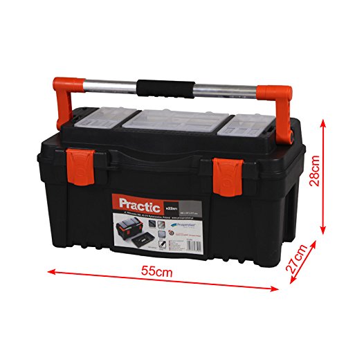 Prosperplast Werkzeugkoffer Werkzeugkasten Sortimentskasten Werkzeugkiste Practic RFI 22'' 55x27x28cm