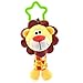 Produktbild Infant Baby Rassel Spielzeug, Kinder Buggy Glöckchenhänger, Neugeborene Baby Auto Kinderbett Kinderwagen Schellenring waschbar Quietscher Auto Toys Löwe