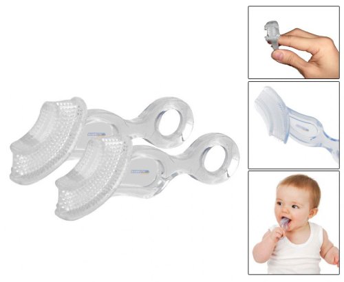 Mammoth XT Soft Chewable Baby Toothbrush/Teether - Pack of 2