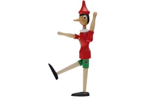 TEOREMA GIOCATTOLI TEOREMA SRL-Pinocchio IN Legno 30 CM 40192 Pinocho Juguetes, Multicolor, Medium