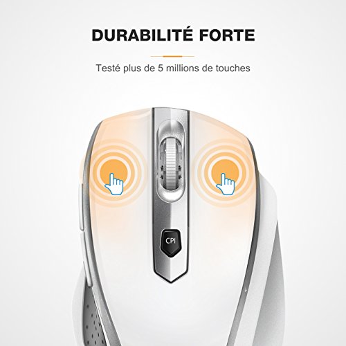 VICTSING Teclado Inalambrico Bluetooth  Blanco 