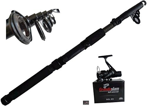 World Class 7ft tele rod and carbo strike reel with line