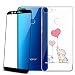 Produktbild Laixin Huawei Honor 9 Lite Hülle Transparent Silikon Handyhülle Case Cover Durchsichtig Antikratz Schutzhülle + Free [Gehärtetes Glas Displayschutzfolie], Elefant und Kaninchen