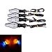 Produktbild Sport family 4PCS Gelb and Blau 12LED Motorrad Blinkleuchte Blinker Lampe Licht Indikatoren Lichter Lampen für Yamaha Kawasaki Custom Bike Cruiser Choppers