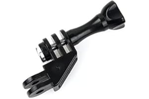 Goliton® Compact 90 gradi gomito adattatore di montaggio per GOPRO HERO 2/3/3+/4/5/4 Session/5 Session + XiaoYI、 Xiaomi - Nero