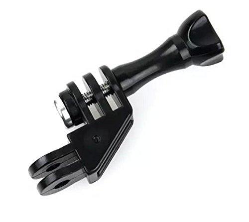 Goliton® Compact 90 gradi gomito adattatore di montaggio per GOPRO HERO 2/3/3+/4/5/4 Session/5 Session + XiaoYI? Xiaomi - Nero