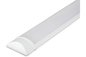 GENERIC LED Batten Light 2ft & 4ft – Super Bright 4000K Cool White, Slim Integrated Tube Light, Energy Efficient, Flicker-Free, Easy Install – Indoor Garage, Workshop, Office, Utility Room (1, 2ft)
